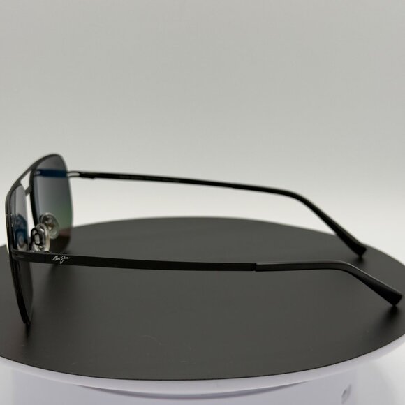 Maui Jim Sharks Cove Black Hawaii Lava Polarized Sunglasses MJ605-02 - Picture 5 of 11
